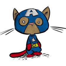 Схема вышивки «Captain Cat»