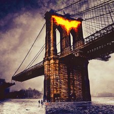 Схема вышивки «Batman»