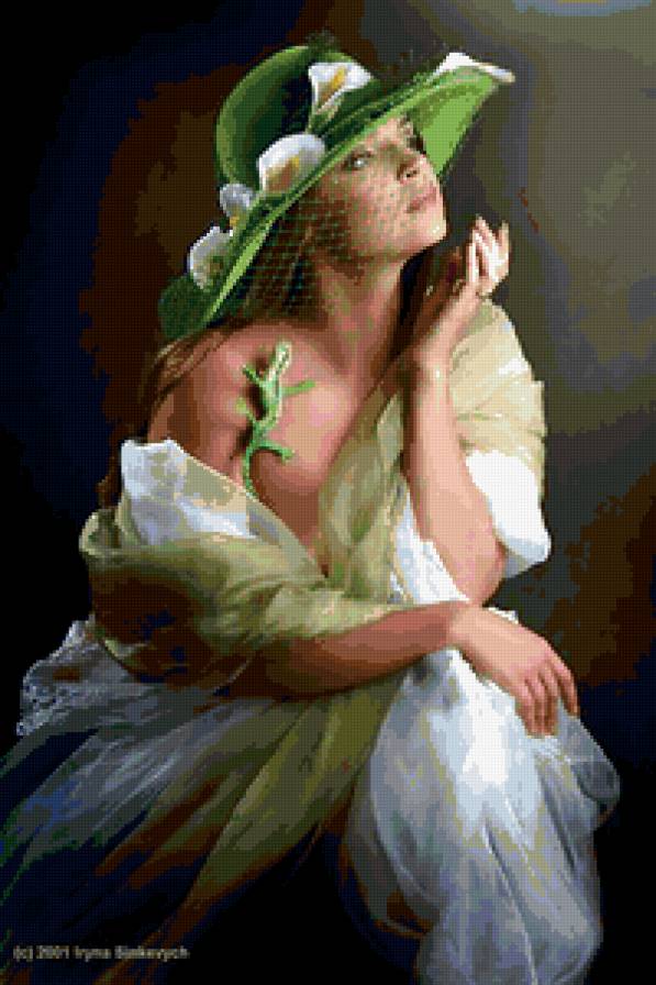 зелёная нежность - красота девушка - предпросмотр