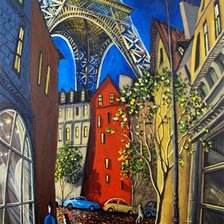 Схема вышивки «париж»