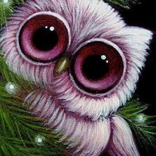 Схема вышивки «сова»