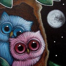 Схема вышивки «сова»
