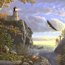 Схема вышивки «Маяк»