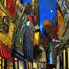 Схема вышивки «Нью Йорк»