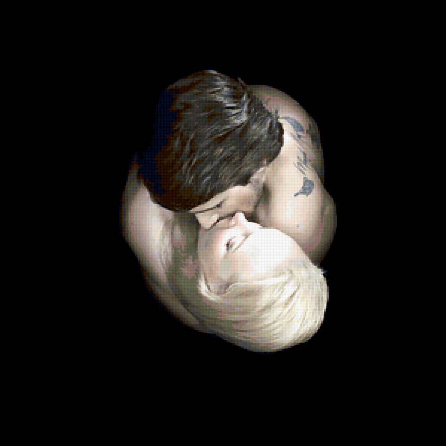 поцелуй - двое, любовь. нежность. пара - предпросмотр