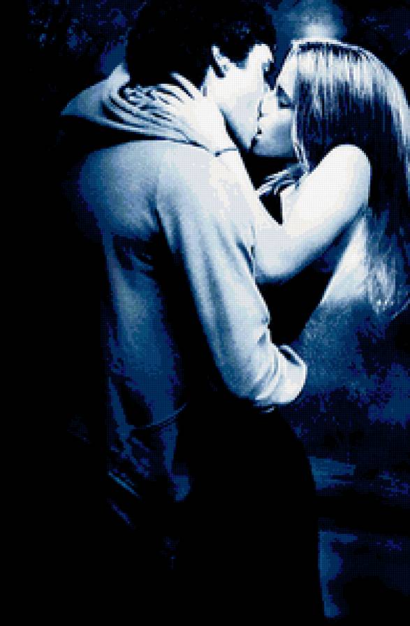 поцелуй - любовь, двое, пара - предпросмотр