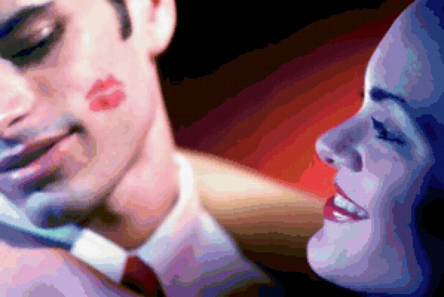 двое - любовь, мужчина, поцелуй, пара, женщина - предпросмотр