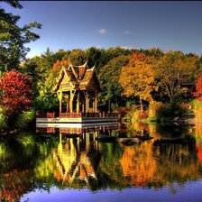 Схема вышивки «пейзаж»