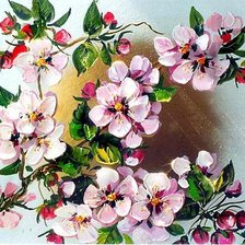 Схема вышивки «цветы»