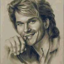 Схема вышивки «Patrick Swayze»