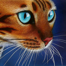 Схема вышивки «кошка»