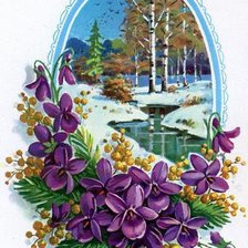 Схема вышивки «весна»