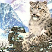 Схема вышивки «леопард»