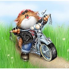 Схема вышивки «Котики»