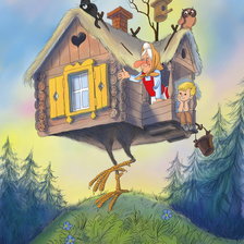 Схема вышивки «Избушка»