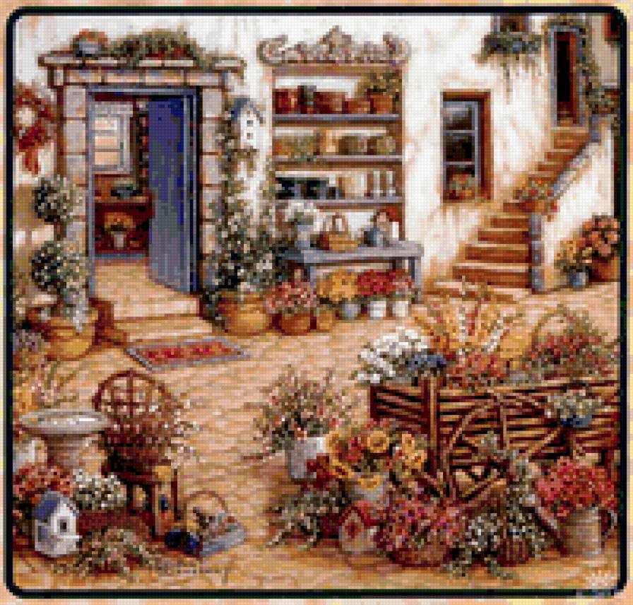 Весёлый дом от Janet Kruskamp - деревня, дом - предпросмотр