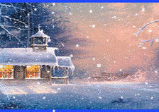 Схема вышивки «Зимний пейзаж»