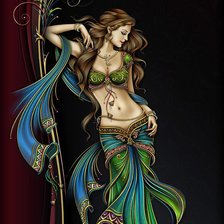 Схема вышивки «тансовщица»