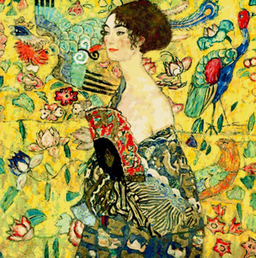 №230583 - фэнтези, дети, цветы, картина, красота женщины, девушка, живопись - предпросмотр