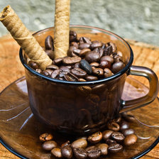 Схема вышивки «чашка кофе»