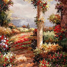 Схема вышивки «Цветение»