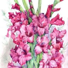 Схема вышивки «цветы»