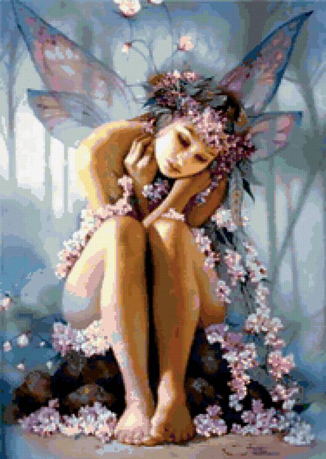 034 - девушка, фея, фэнтези - предпросмотр