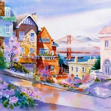 Схема вышивки «Сан Франциско»