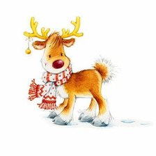 Схема вышивки «Олень»