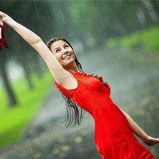 Схема вышивки «Под дождем»