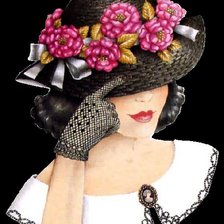 Схема вышивки «Kalapos lányka»