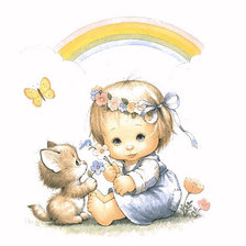 Схема вышивки «Девочка»