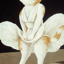 Схема вышивки «Мерлин Монро - Кошка»