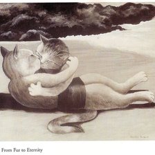 Схема вышивки «Кошачья любовь»