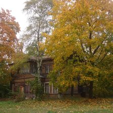 Схема вышивки «домик в лесу»