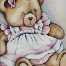 Схема вышивки «Мишка в детскую»