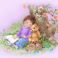 Схема вышивки «За книгой»