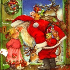 Схема вышивки «Дед Мороз»