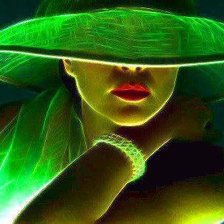 Схема вышивки «Kalapos nő»