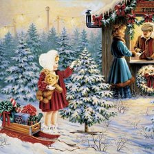 Схема вышивки «МАЛЕНЬОЙ ЕЛОЧКЕ ХОЛОДНО ЗИМОЙ»