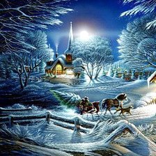 Схема вышивки «зима»