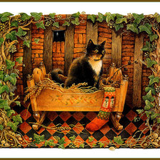 Схема вышивки «Киса»