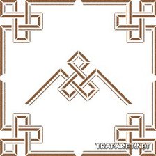 Схема вышивки «Геометрический узор угловой»