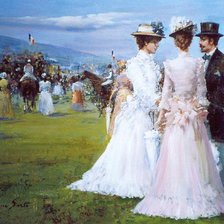 Схема вышивки «На прогулке.»