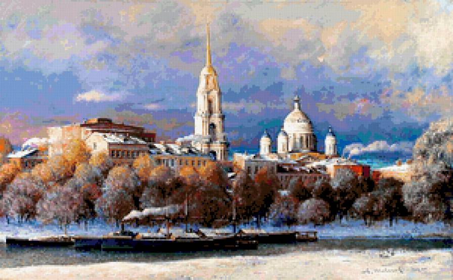 городской пейзаж - городской пейзаж, питер, зима - предпросмотр