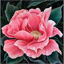 Схема вышивки «пион 4»