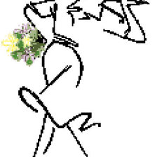 Схема вышивки «Девушка»