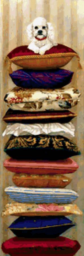 Принцесса на горошине)) - подушка, собака - предпросмотр