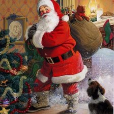 Схема вышивки «Дед Мороз»