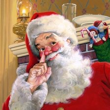 Схема вышивки «Дед Мороз»